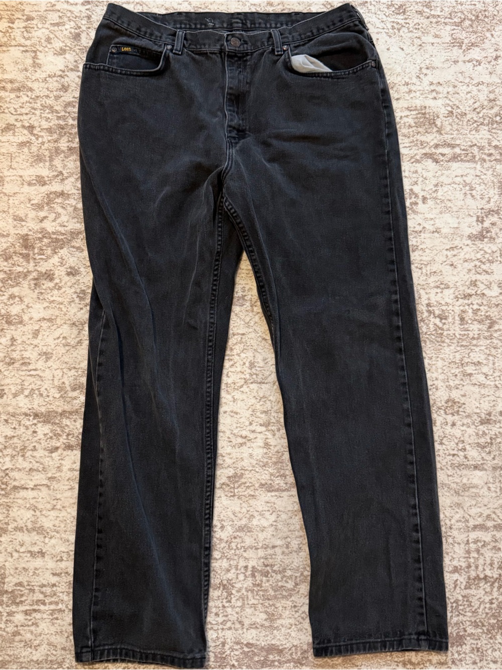 Lee Men's Slim Straight Jeans in Black